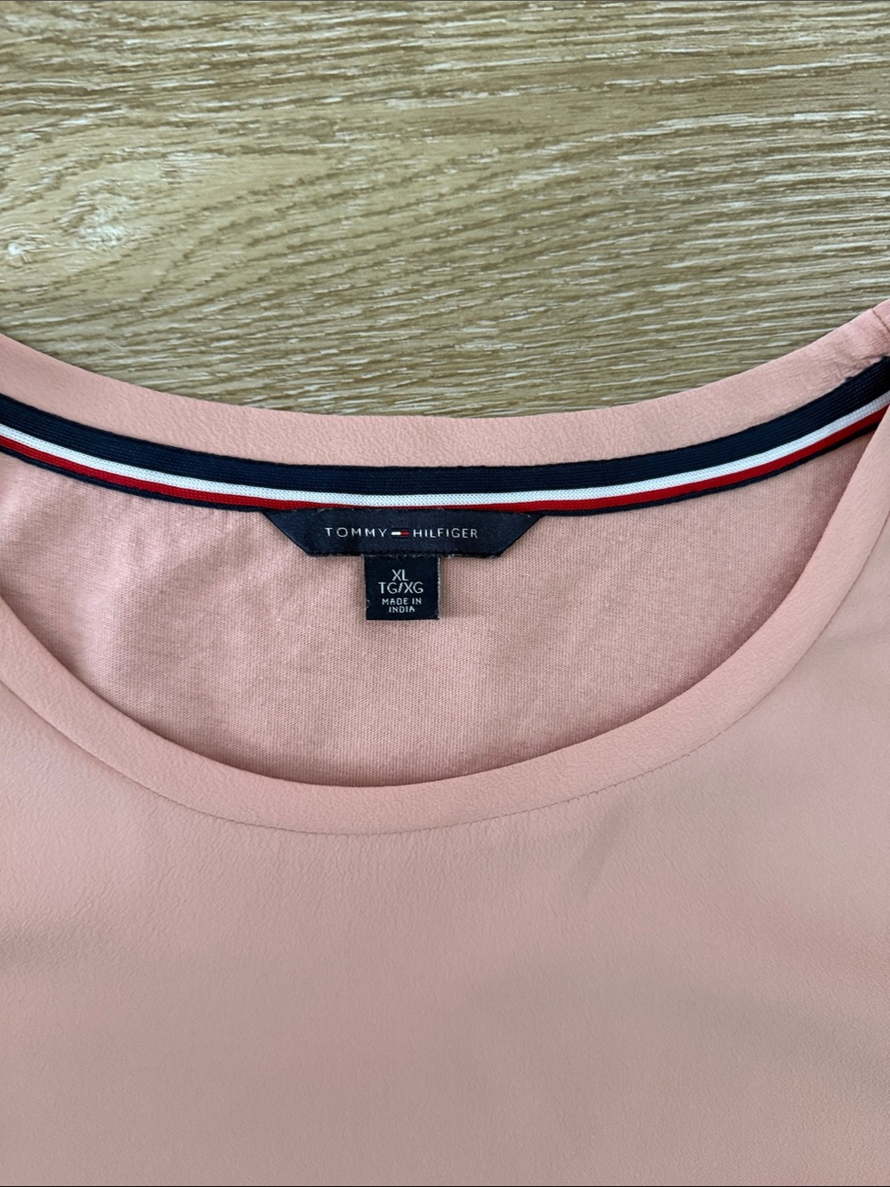 Tommy Hilfiger Blush Pink Flutter-Sleeve Top